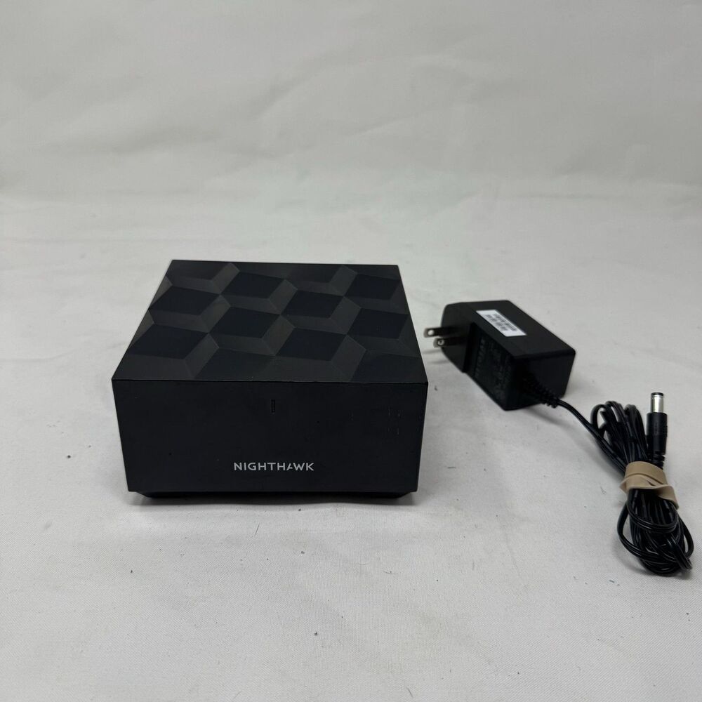 NETGEAR Nighthawk MS70 AX1800 WiFi 6 Mesh Extender Black W/ Adapter 1Gb Port